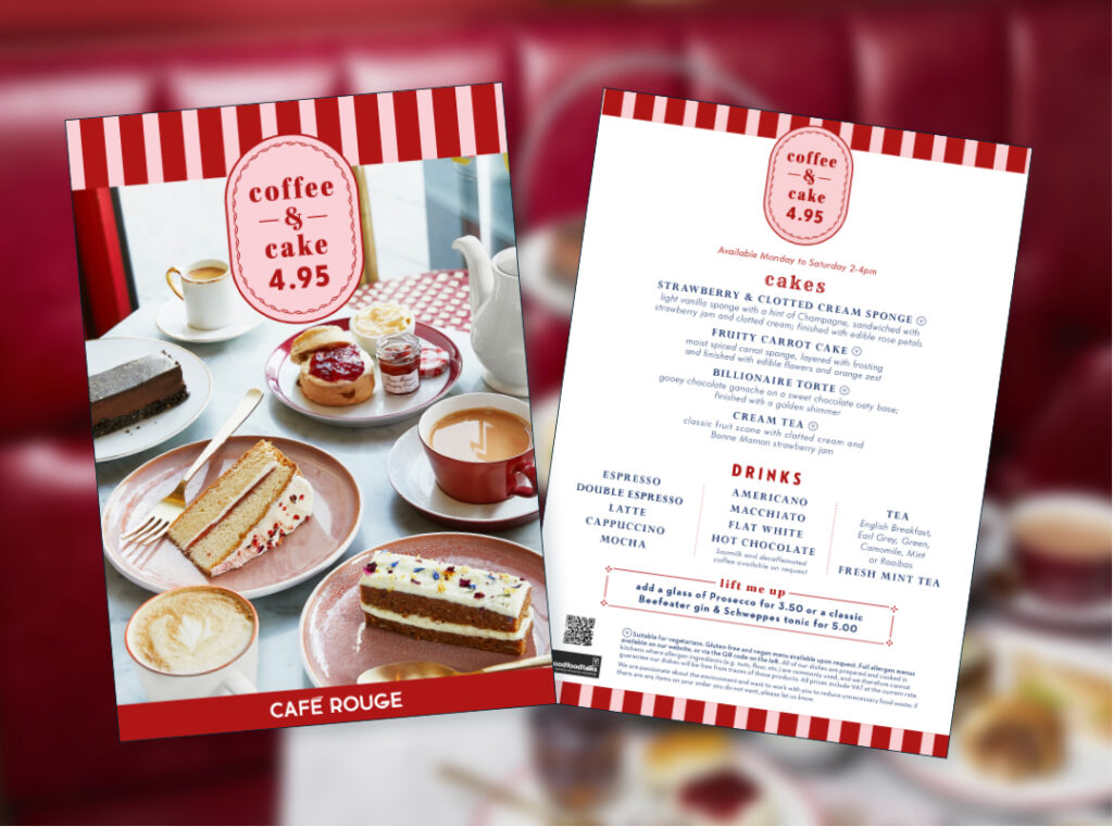 Café Rouge Menu Prices UK