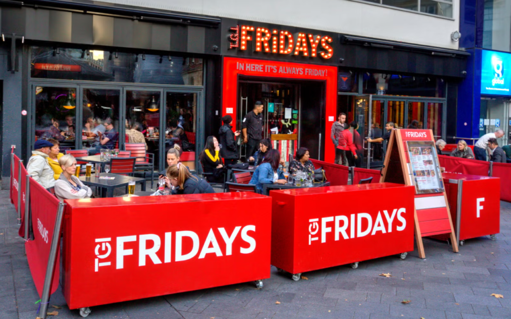 TGI Fridays Menu Prices UK